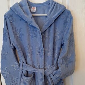 Robe hooded girls new size 10-12 polyester wrap pockets Wonder Nation